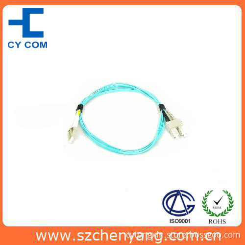 LC-Sc Fiber Optic Patch Cord/ Duplex, Om3 Cable